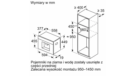 Siemens CT718L1B0 Iq700 Automatyczny ekspres do kawy do zabudowy - Czarny