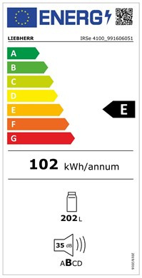 Liebherr Chłodziarka IRSe 4100 zintegrowanej z systemem EasyFresh, Do zabudowy