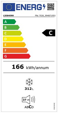 Liebherr Zamrażarka FNc 7026 szufladowa z systemem NoFrost, Wolnostojąca