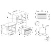 SMEG Piekarnik elektryczny z funkcją mikrofali SF4604WMCNR wysokość: 45 cm, MICROCOMBI, wyświetlacz LCD, Do zabudowy