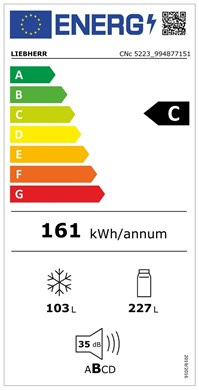 Liebherr Chłodziarko-zamrażarki CNc 5223 z systemem EasyFresh, NoFrost i DuoCooling, Wolnostojące