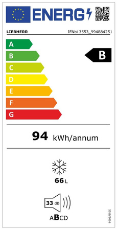 Liebherr IFNbi 3553 Prime Zamrażarka szufladowa do zabudowy zintegrowanej z systemem NoFrost