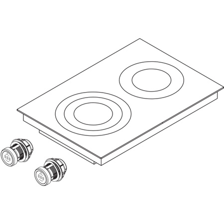 Bora PKC3 Pro Płyta grzewcza HiLight, 3 pierścienie/2 pierścienie. Do zabudowy
