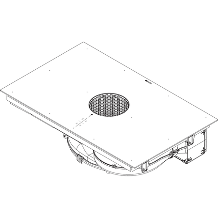 Bora X Pure PUXU Płyta indukcyjna z polami o pełnej powierzchni i z wyciągiem  – krążące powietrze, Do zabudowy