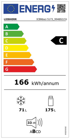 Liebherr ICBNci 5183 Peak Zintegrowana chłodziarko-zamrażarka z BioFresh Professional i NoFrost