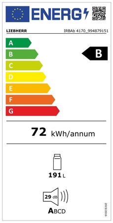 IRBAb 4170 Peak BioFresh | Chłodziarka do zintegrowanej zabudowy z technologią BioFresh Professional i AutoDoor