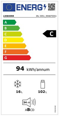 Liebherr Chłodziarka IRc 3951 zintegrowanej z systemem EasyFresh, Do zabudowy