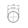 Bora Ecotube ERV/1 łącznik kanału okrągły wraz z materiałem uszczelniającym (1szt.)