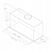 Elica  Okap LANE SENSOR BL MAT/A/72, do zabudowy, czarny