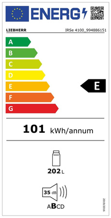 IRSe 4100 Pure | Zintegrowana lodówka z systemem EasyFresh