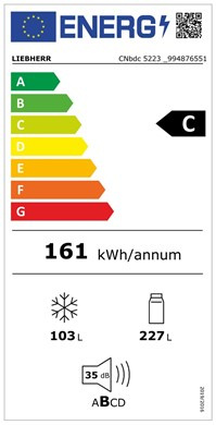 Liebherr Chłodziarko-zamrażarki CNbdc 5223 z systemem EasyFresh, NoFrost i DuoCooling, Wolnostojące