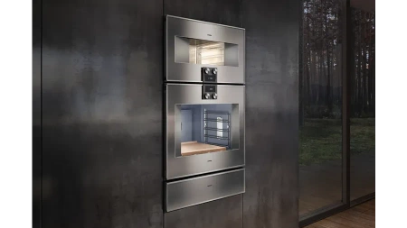 Gaggenau BO480112 Seria 400 Piekarnik elektryczny 76 cm - stal nierdzewna, Do zabudowy