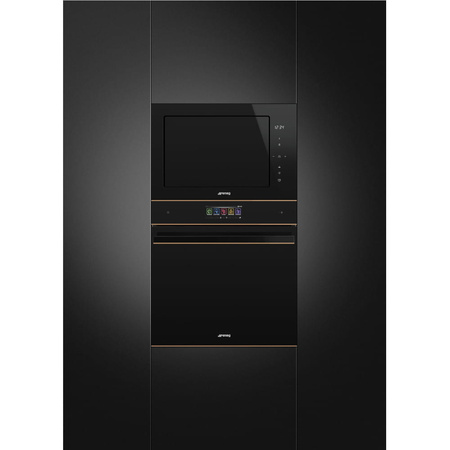 SMEG Kuchenka mikrofalowa FMI625CN wysokość: 39 cm, wyświetlacz LED, Do zabudowy