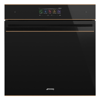 SMEG Piekarnik elektryczny z funkcją mikrofali i pary SO6606WAPNR wysokość: 60 cm, OMNICHEF, komora GALILEO, wyświetlacz LCD, Do zabudowy